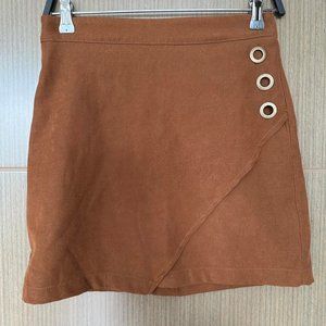 Solid Garment Light Brown Skirt - Size Small